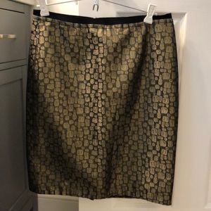 Loft Metallic Skirt Size 6
